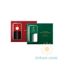 Green Christmas Holiday 2017 : Real Vivid Color Nail Set