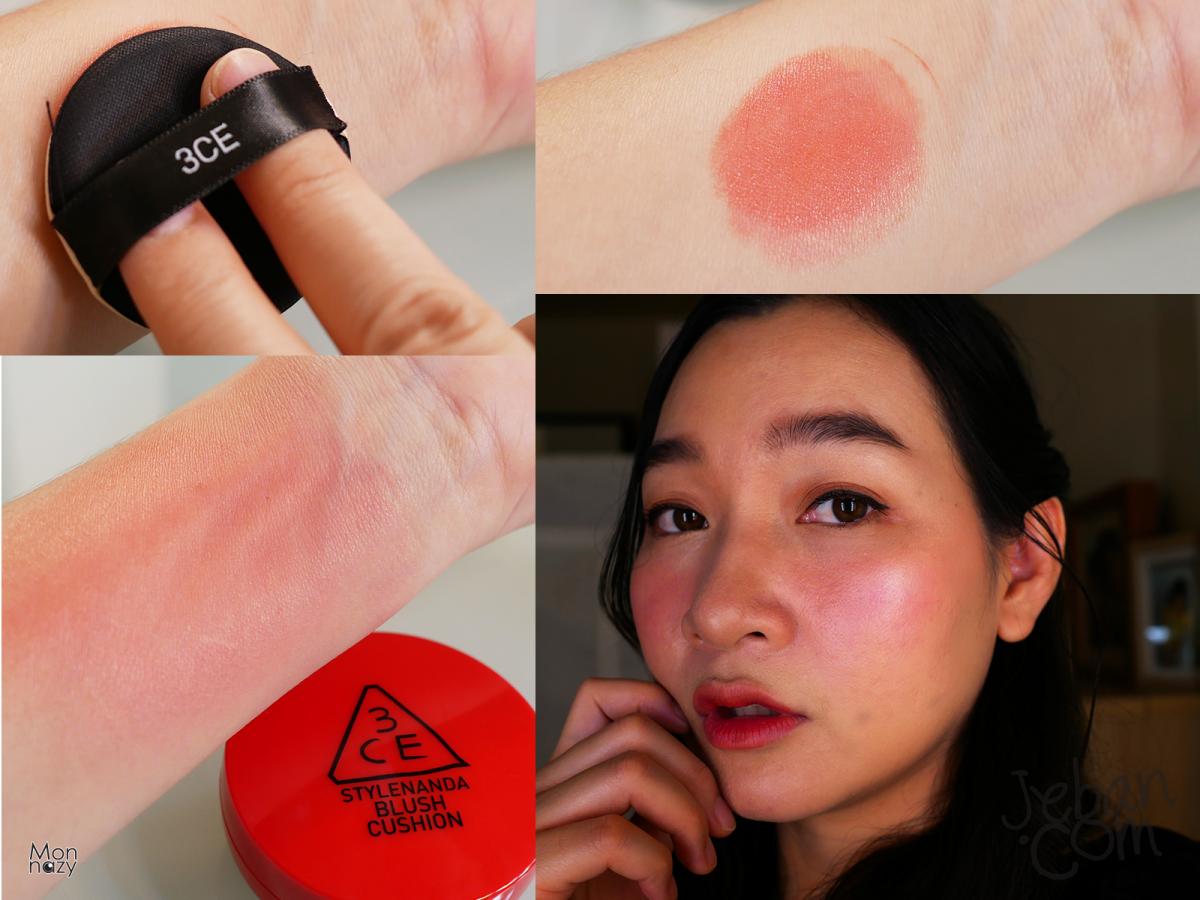 3ce blush cushion swatch