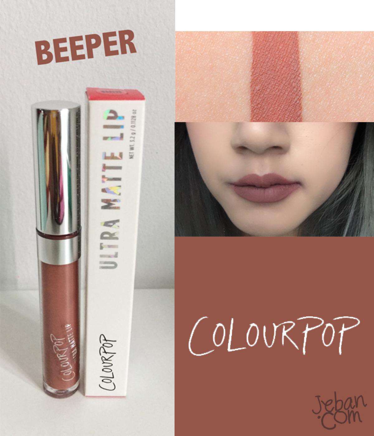 REVIEW Lipstick COLOURPOP Ultra matte lip BEEPER